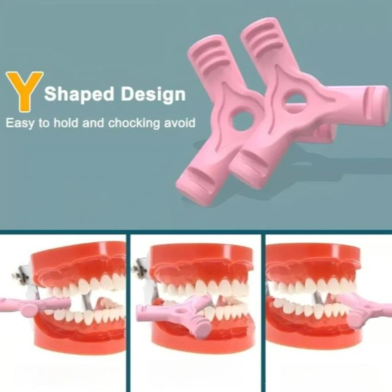 

60PCS Tooth Chew Aligners Silicone Teeth Stick Y Shape Orthodontic Bite Chewies Dental Invisable Braces Aligners Seate Retainer