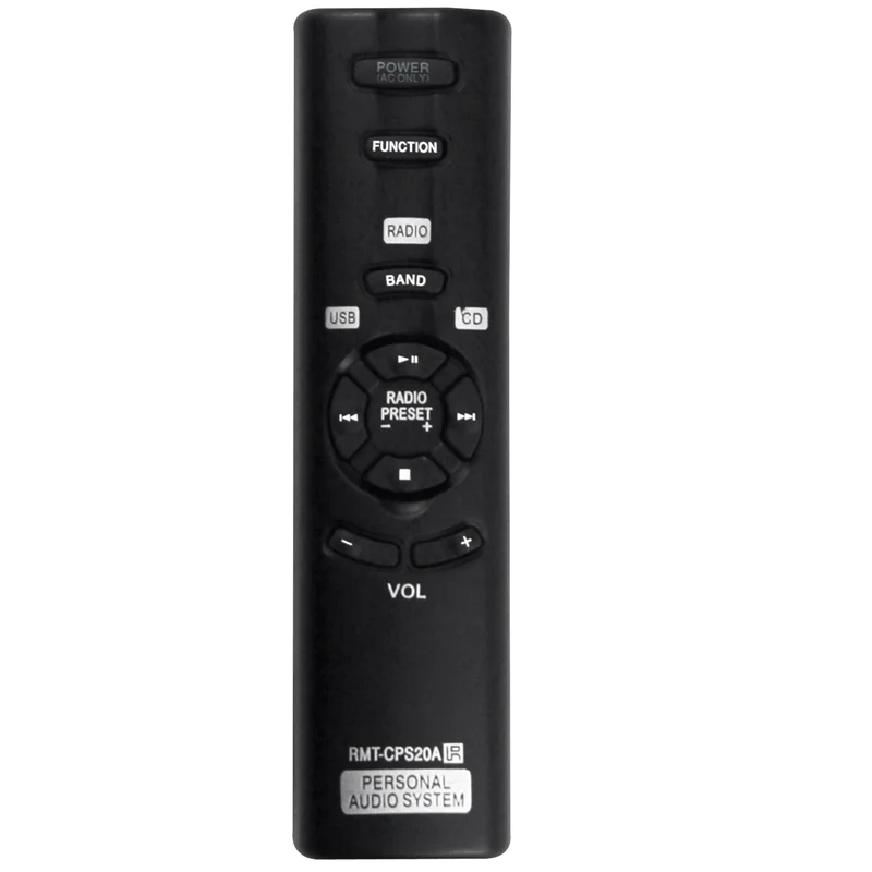 -CPS20A RMTCPS20A Replace Remote Control for Personal Audio System ZS-PS20CP ZSPS20CP