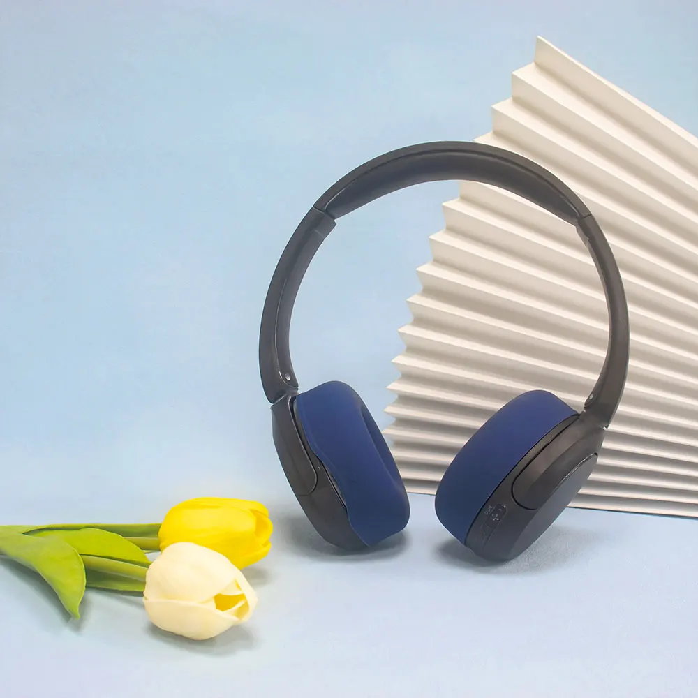 1 par de almohadillas de silicona para auriculares, almohadillas impermeables para auriculares, almohadillas resistentes a la suciedad, funda lavable de repuesto para Sony WH-CH520