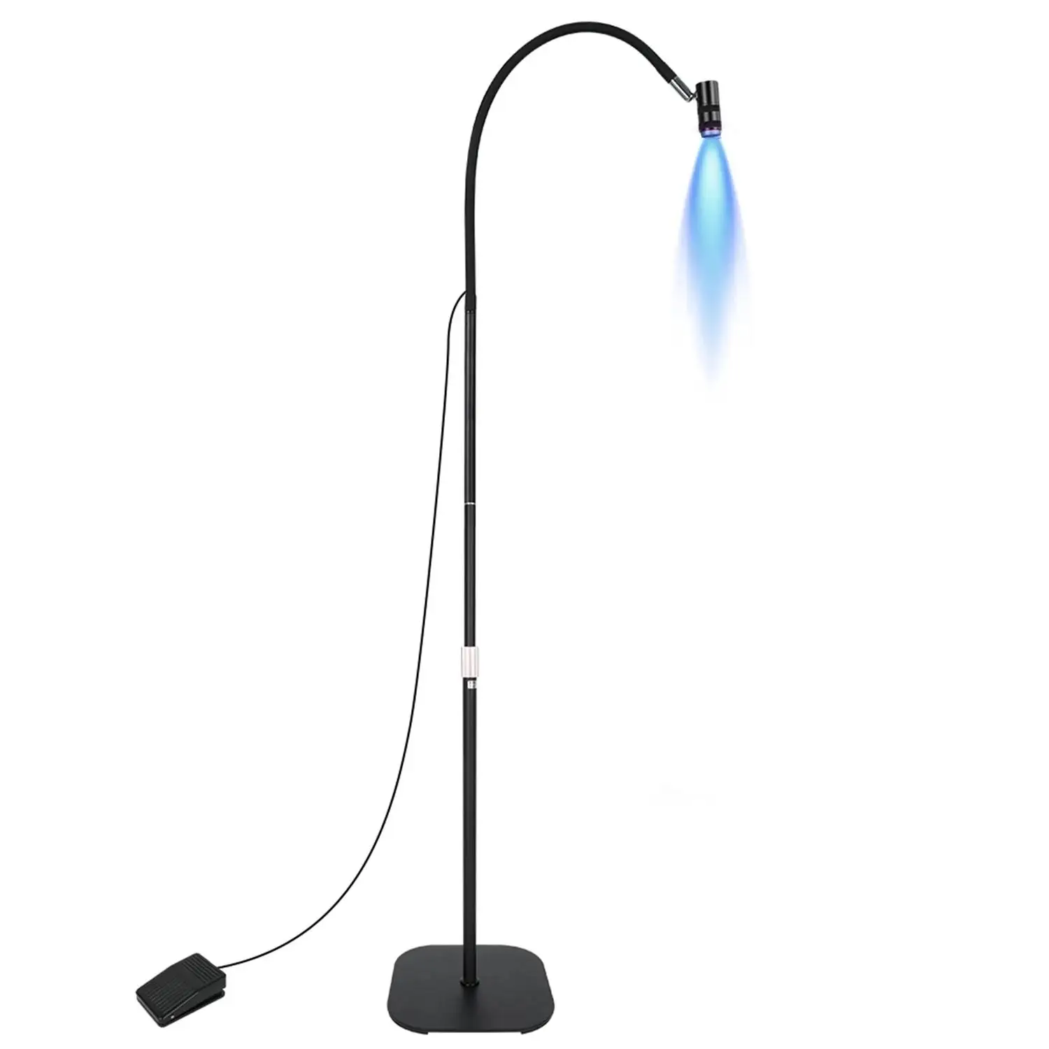 Lampada per unghie UV a luce UV da pavimento da 170cm per salone essiccatore per unghie veloce luce UV per ciglia lampada per colla a tecnologia per unghie interruttore a pedale