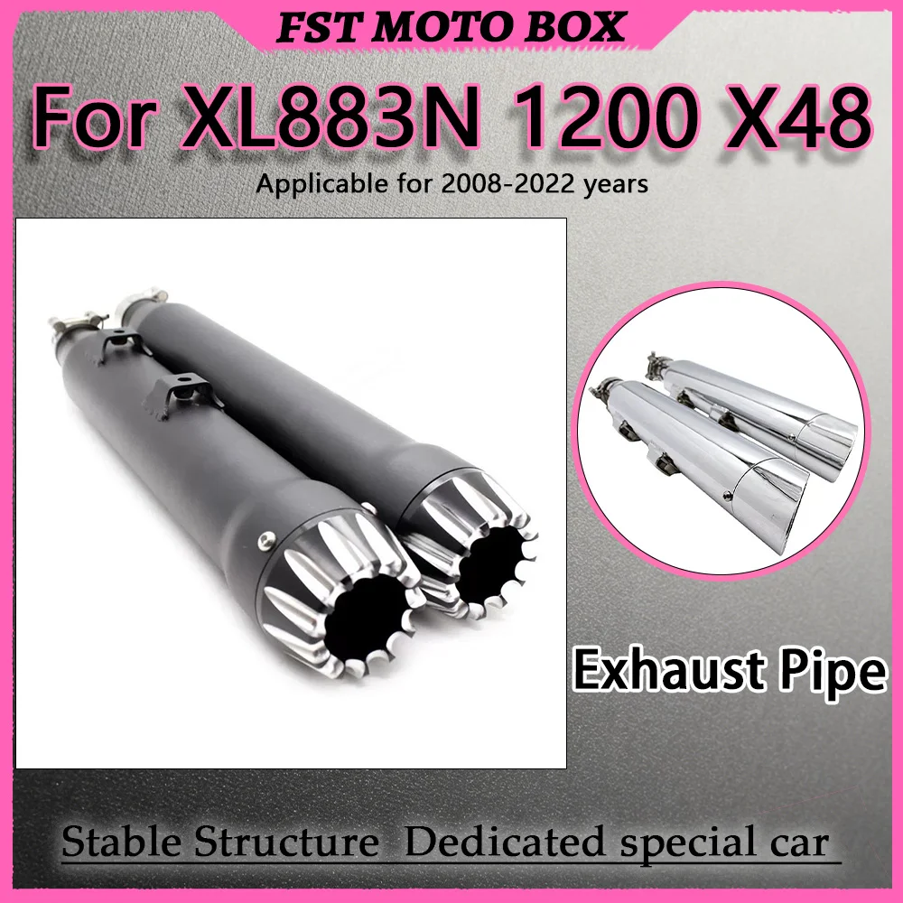 For Cobra Slip-On Exhaust XL883N 1200 X48 2008-2022 Deep Throaty Horse-Shoe Tone Direct Bolt-On Modification with Stock Interfac