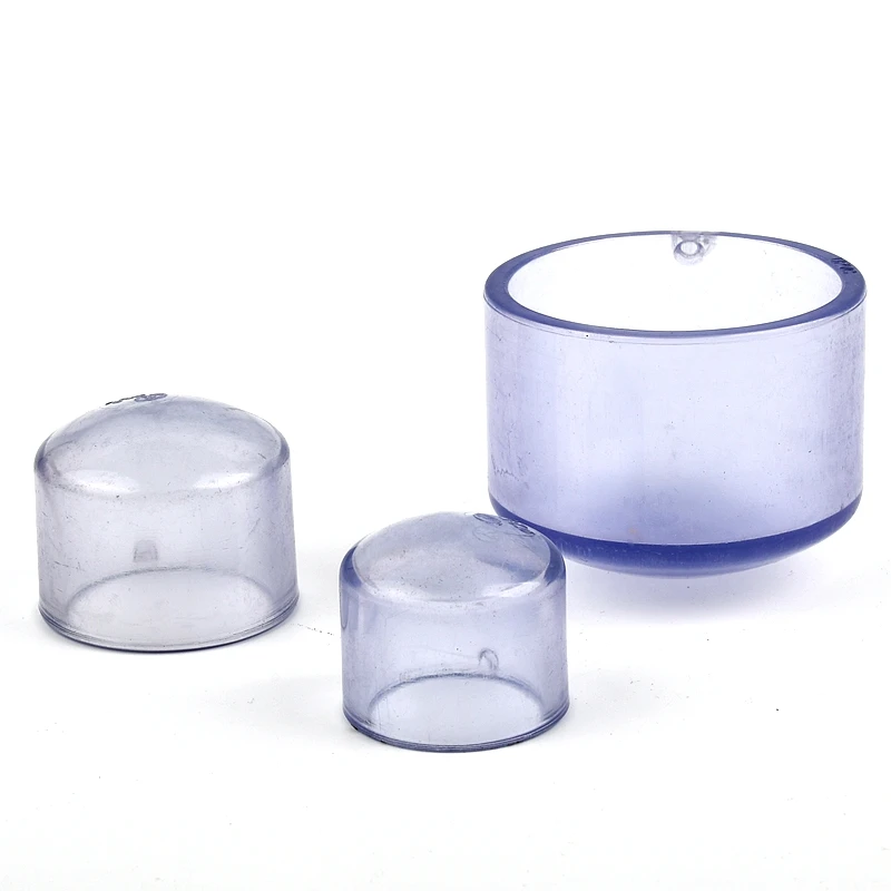 1PC I.D 20~63mm UPVC Transparent Blue End Plug Garden Water Pipe Fittings Aquarium Fish Accessories Drainage Tube Connectors