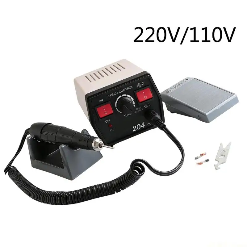 D46E Safety Enhanced 220V Grinding Machine Carving Polishing Speed Adjustable ABS