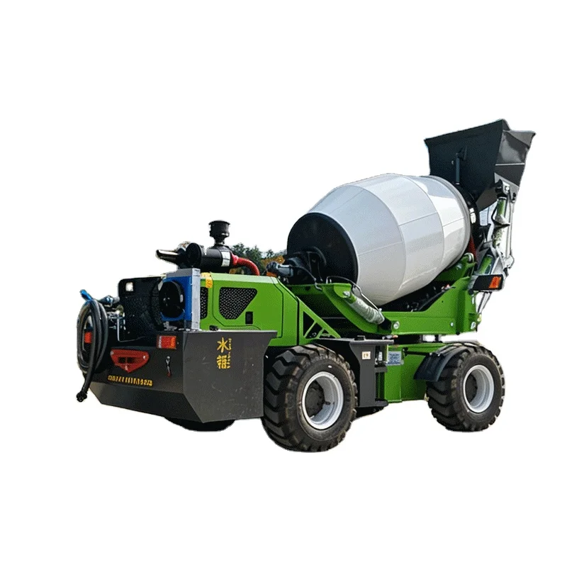 Customized Self Loading Concrete Mixer Truck For Bridge And Road Construction