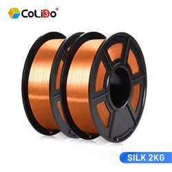 CoLiDo PLA Silk Filament 1.75mm 2KG High Quality Black Copper White Rainbow Silk PLA Bundle For 3D Printer