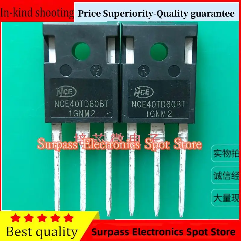 

10PCS-100PCS NCE40TD60BT IGBT TO-247 40A600V Price Superiority-Quality guarantee