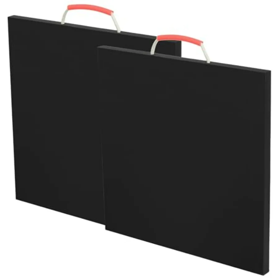 2 Pcs Outrigger Pads 18 x 18 x 1 Heavy Duty RV Jack Pads with Handle Non-Slip RV Stabilizer Pads or Leveling Jacks Blocks for T