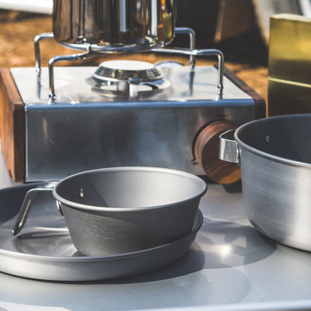 

1Pcs High Quality Aluminium Alloy Food Plate Practical Bbq Picnic Snack Tray Outdoor Family Gathering Dinner Plate