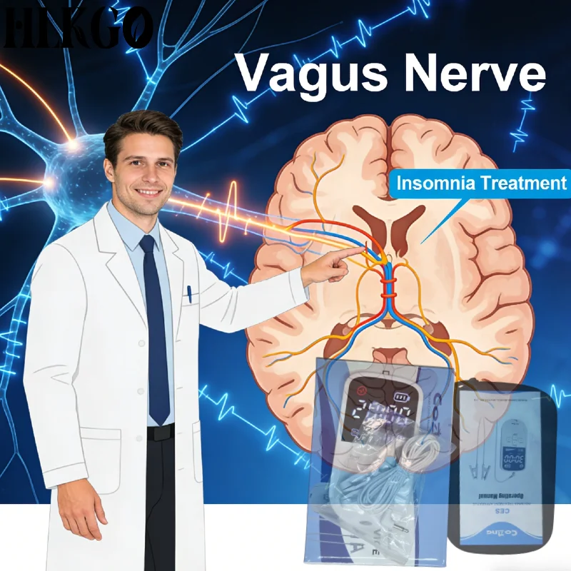 

Professional Medical Grade Alpha CES Brain Stimulator,Vagus Nerve Ear Clip for Insomnia Relief Anxiety Depression Treatment Home