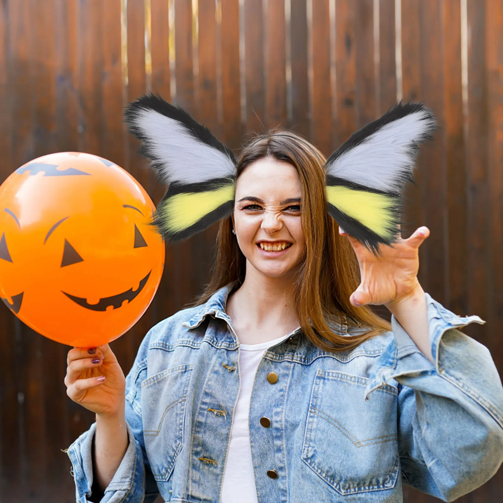 

Повязка на голову с изображением бабочки на Хэллоуин, красочный милый вечерние аксессуары для волос для женщин и детей, карнавальный костюм, головной убор