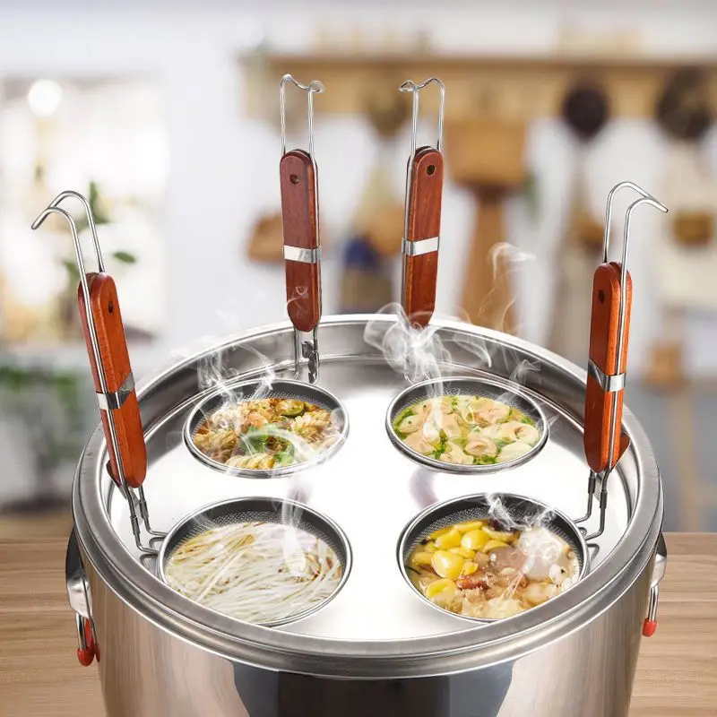 

304 stainless steel noodle cooking stove Commercial porridge pot noodle Steaming dumplings Boiling soup noodle