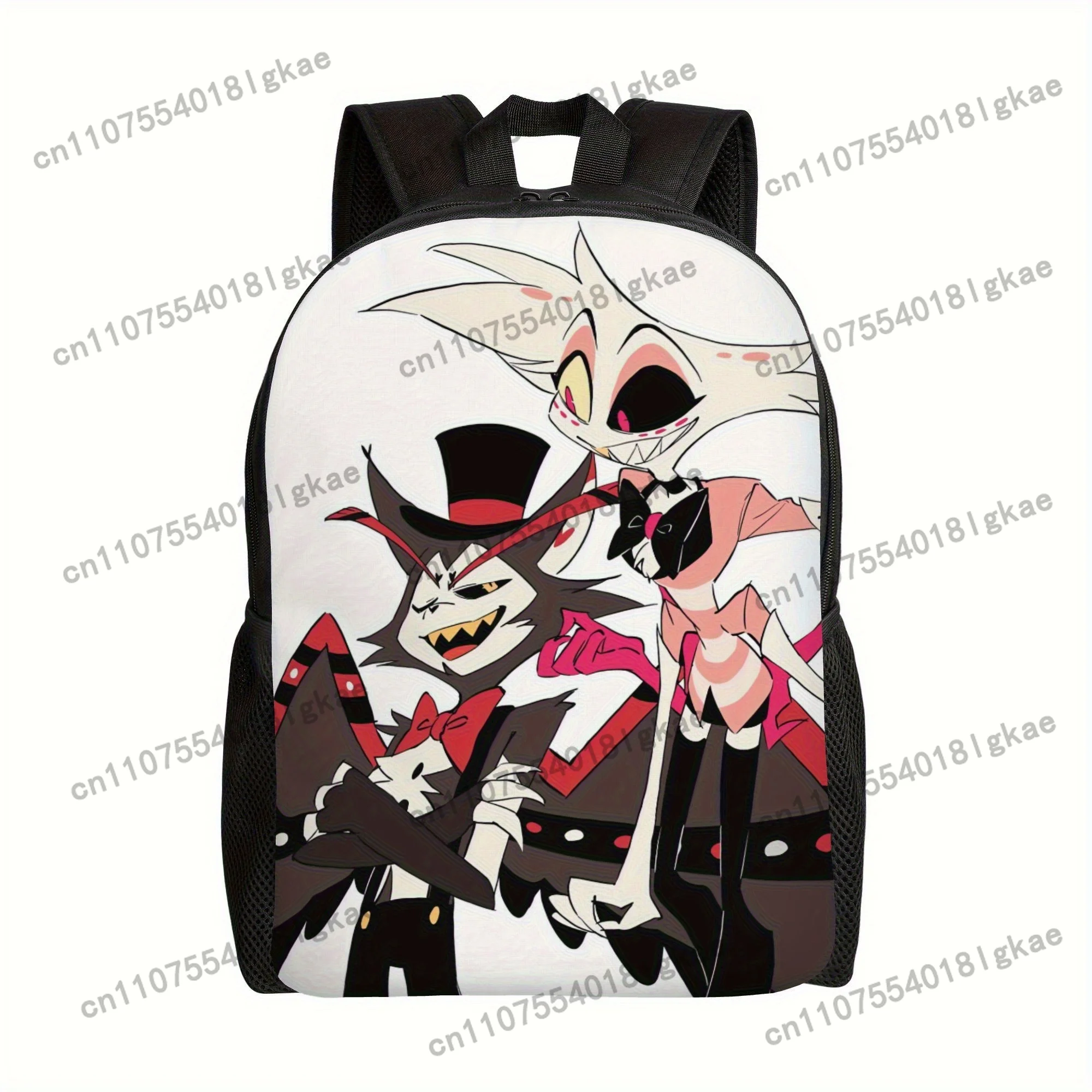 ZLIENSZUS Men's Anime Backpack - Lightweight School & Travel Bag with Gothic Characters, Heavy-Duty Zipper Closure, Adjustable S