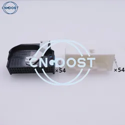 1 Set 54 Pin 4E0 972 144 Auto Plug With Terminal 4E0972144 ECU AC Assembly For Audi BMW Bluetooth Connector A6 A4 A8 C6 8k