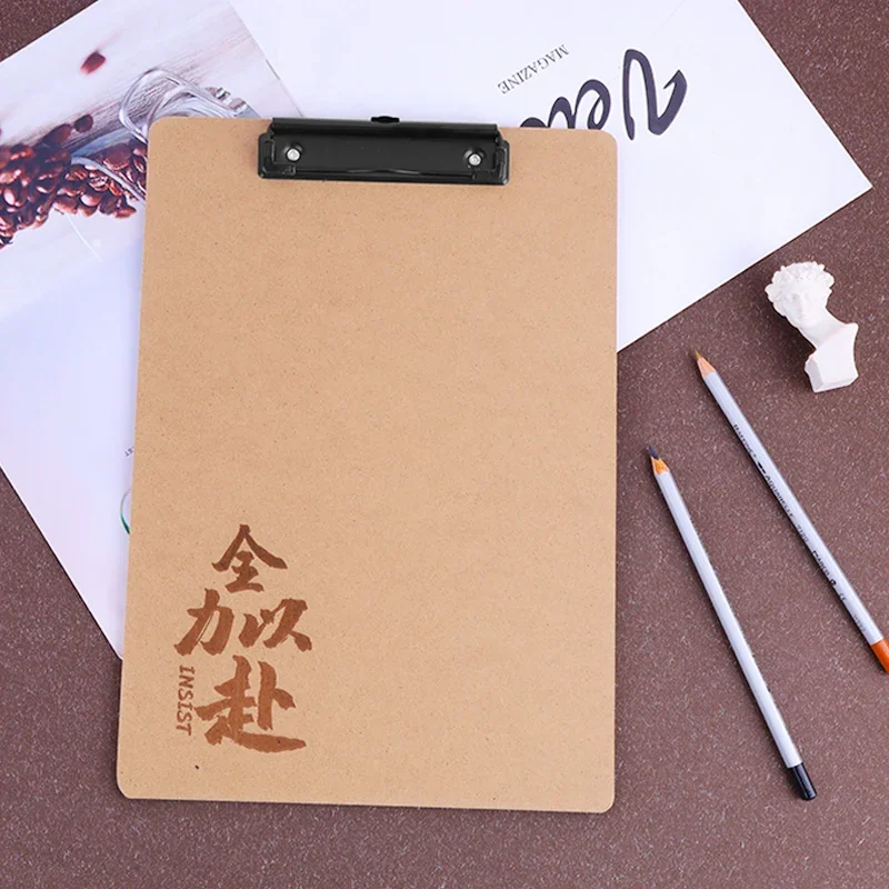 Fibre Board A4 Clip Writing Stationery Board 8K Clip Student Paper A3 Clipboard  Office Supplies  Paper Holder Office