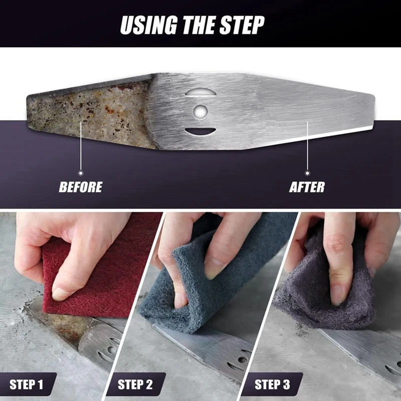 Scuff Pads 6 Inch X 9 Inch, Scuffing, Scouring, Paint Primer Prep Adhesion Scratch Preparation Of Woodworking 10Pcs