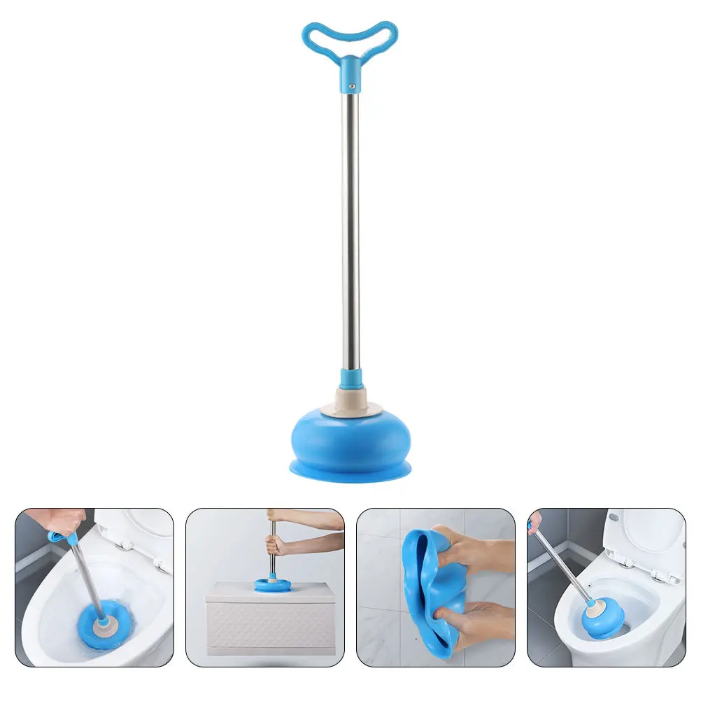 

1Pcs Toilet Sewer Plunger Premium Material Strong Suction Closestool Cleaner Bathroom Drain Dredging Tool Chemical