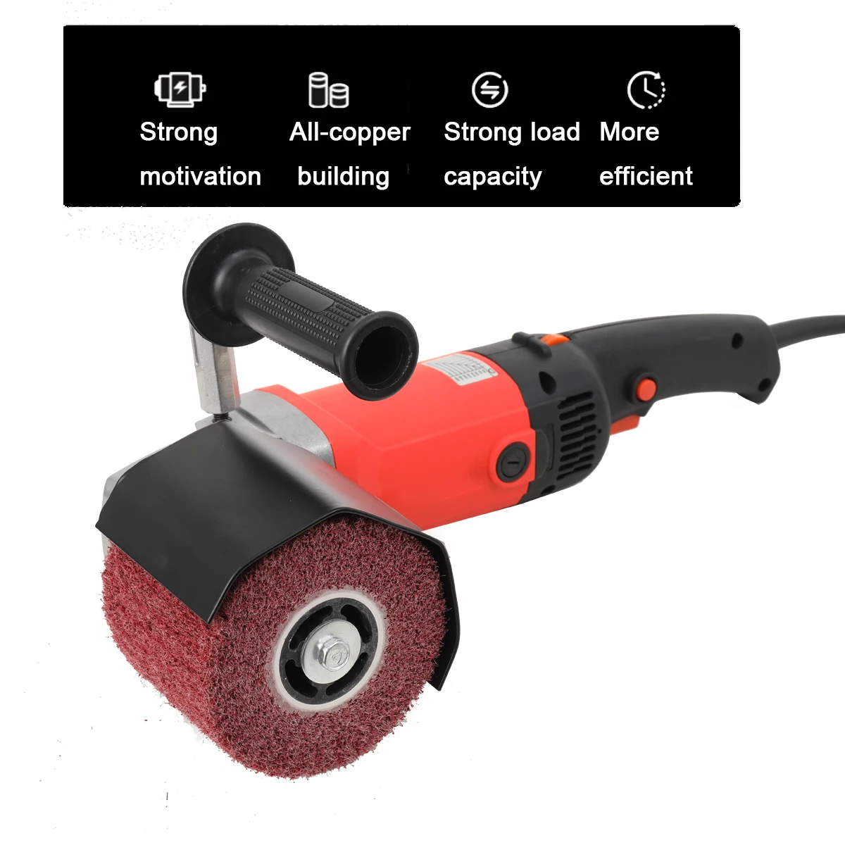 1400W Grinding Machine Satin Polisher 220V Electric Wire Drawing Burnishing Polishing Machine For Metal Steel Wood Polishing