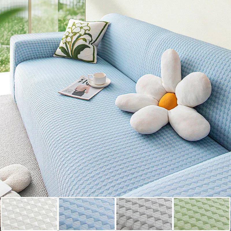 

Summer Cold Touch Ice Beads Sofa Slipcover Cat Scratch Resistant Breathable Anti Slip Washable Furniture Cover Living Room Decor