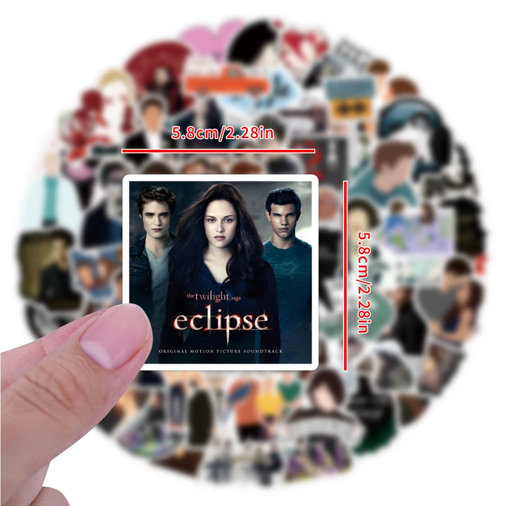 10/30/50/110pcs Cool Classic Movie Twilight Stickers Cartoon Graffiti Decals Decoration DIY Phone Suitcase Notebook Sticker Toy