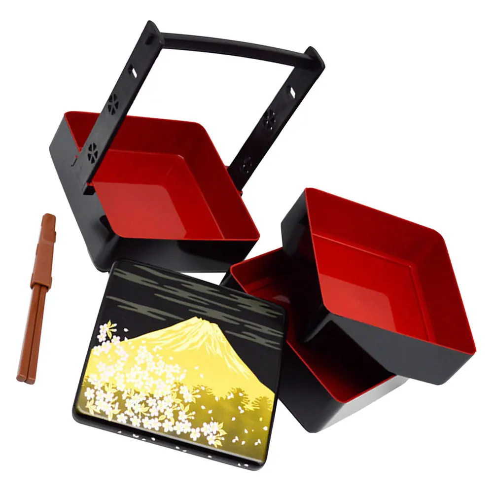 

Sushi Box 1Set Exquisite Japanese Style Multi-Layer Food Storage Container Portable for Picnic and Home Use Bento Box