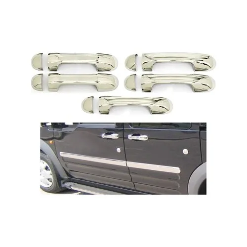 For Ford Connect Chrome Door Handle 5 Door 2002-2009 Stainless Steel Car Accessories Modified Style Sport Trim