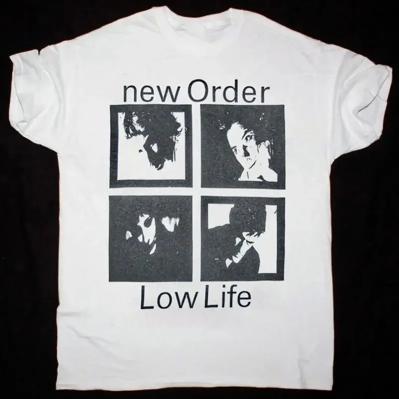 New Order Low Life  Cotton White T Shirt AH1260