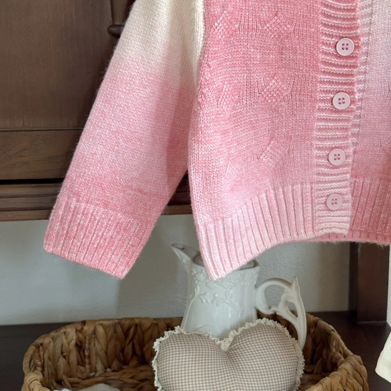 Gaun Anak Perempuan 2025 Model Baru Musim Semi dan Gugur Tipis, Gaun Kasual Lengan Panjang untuk Bayi