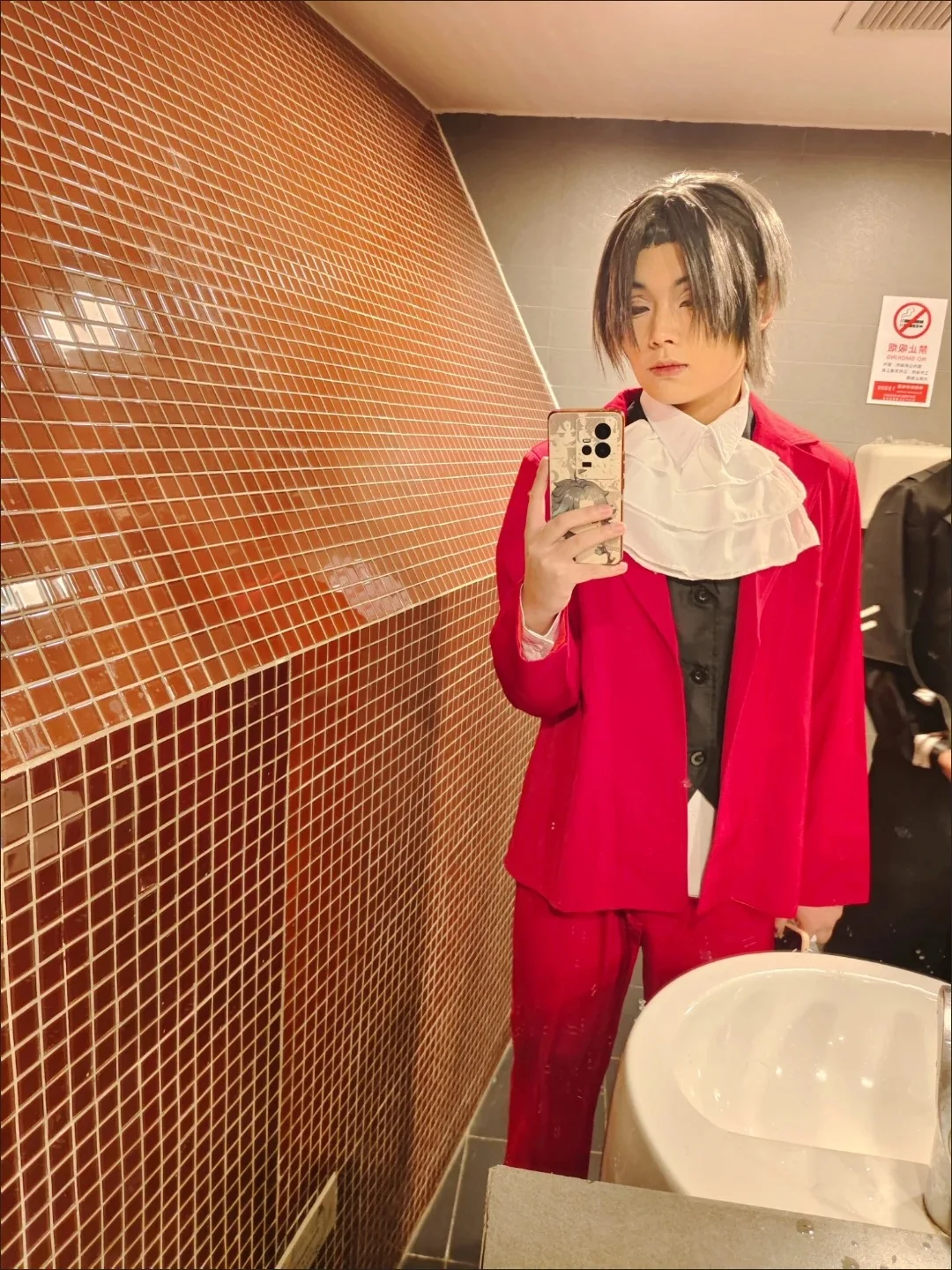 Disfraces de cosplay de Game Ace Attorney Miles Edgeworth para hombres y mujeres, abrigo, chaleco, camisa, pantalones, pañuelo, trajes para Halloween y carnaval