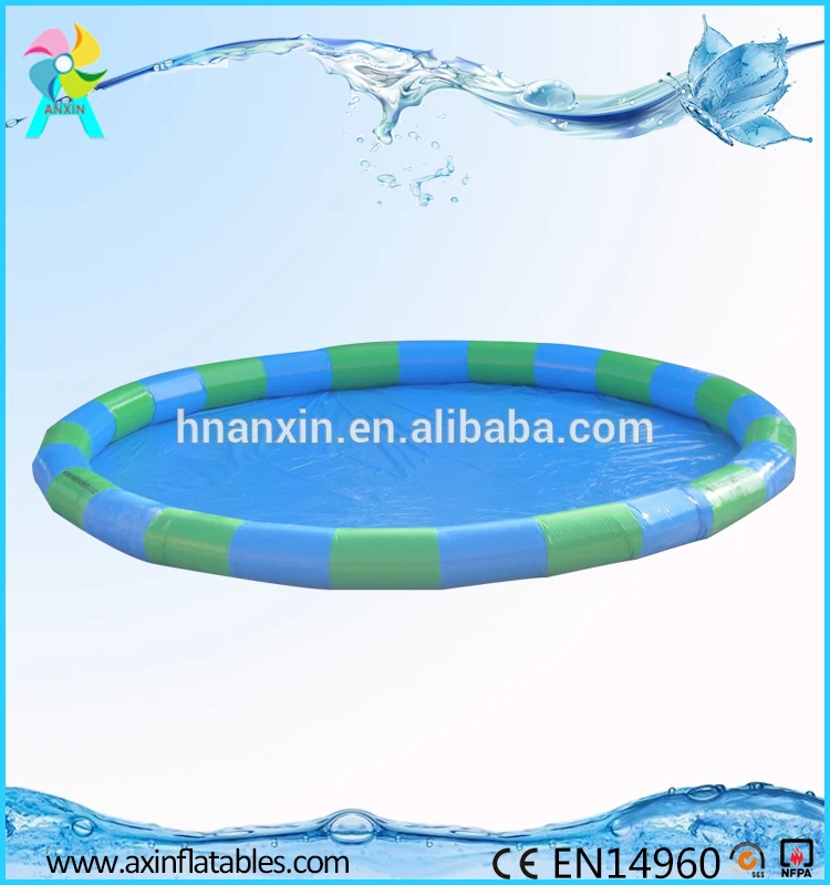 ANXIN pvc tarpaulin blue color inflatable swimming pool