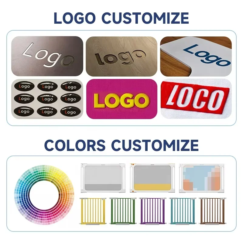 Chocchick Baby Gates for Stairs High Quality No Drilling Doorway Walk Thru Protection Fence Baby Safety Gates