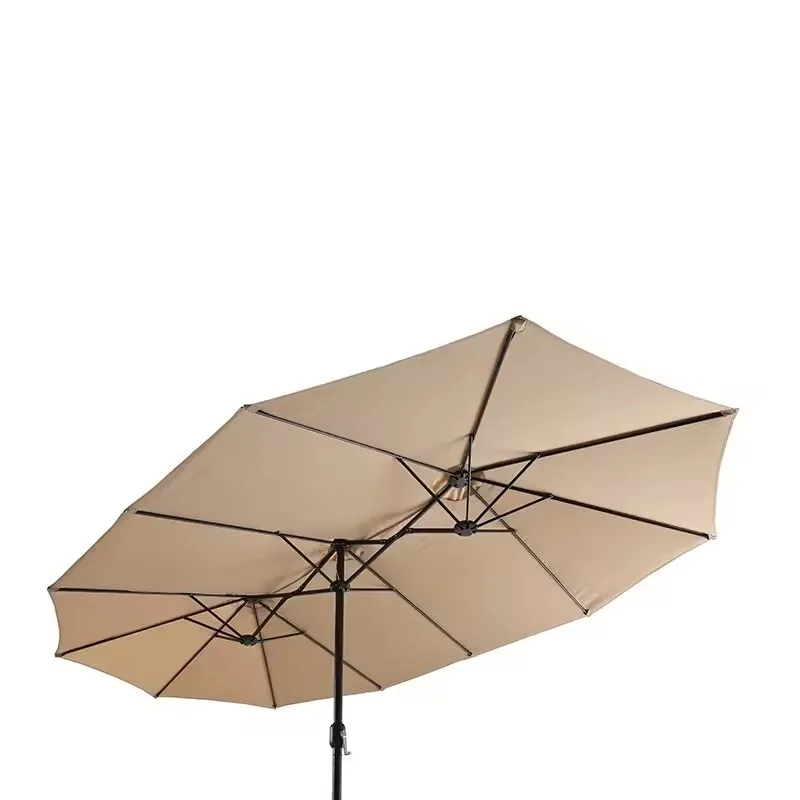 15FT Patio Outdoor Umbrella Double-sided  Large Patio Twin umbrella with Crank