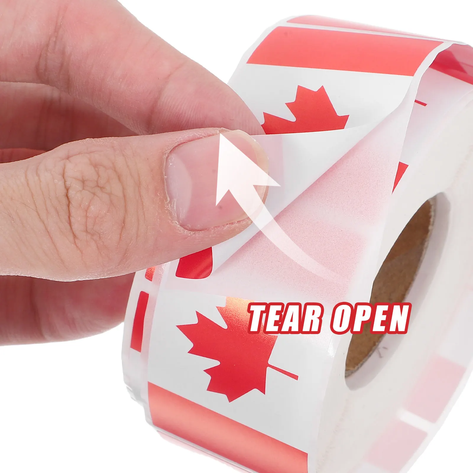 Canada Flag Sticker Roll Vibrant Canadian Maple Leaf Decal for Water Bottles Laptops Cars Notebooks DIY Planner Scrapbooking view 3