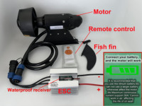 600W Electric Fins Stand Up Paddle board Propulsion Underwater Motor Electronic Fins Surf Fishing Motor Surfboard Propeller