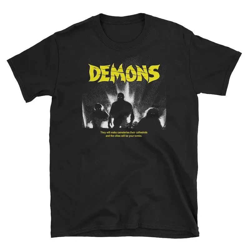 Demons T-Shirt, Dario Argento, Lamberto Bava, 80s Horror Shirt, Slasher Film, Cult Movie, Losstt Boyyss view 2