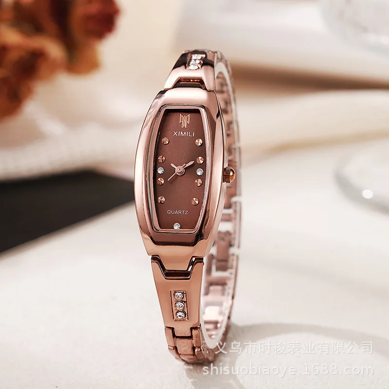 

Exquisite Women's Watches Stainless Steel Strap Sending Bracelets Quartz Wristwatches Original Diamond Ladies Watch Reloj Mujer