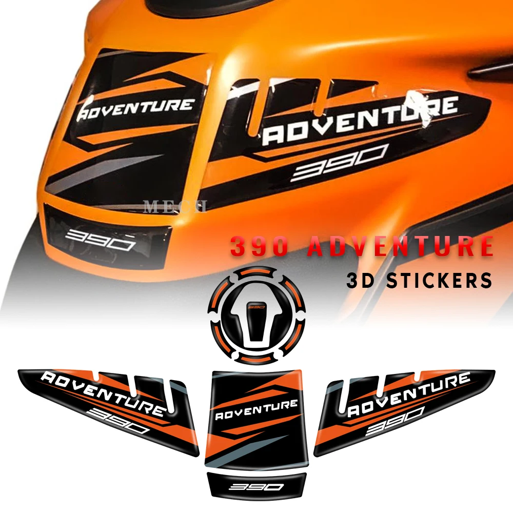 

FOR 390 Adventure 2020 2021 2022 Tankpad Sticker 3D Tank pad Stickers Oil Gas Protector Cover