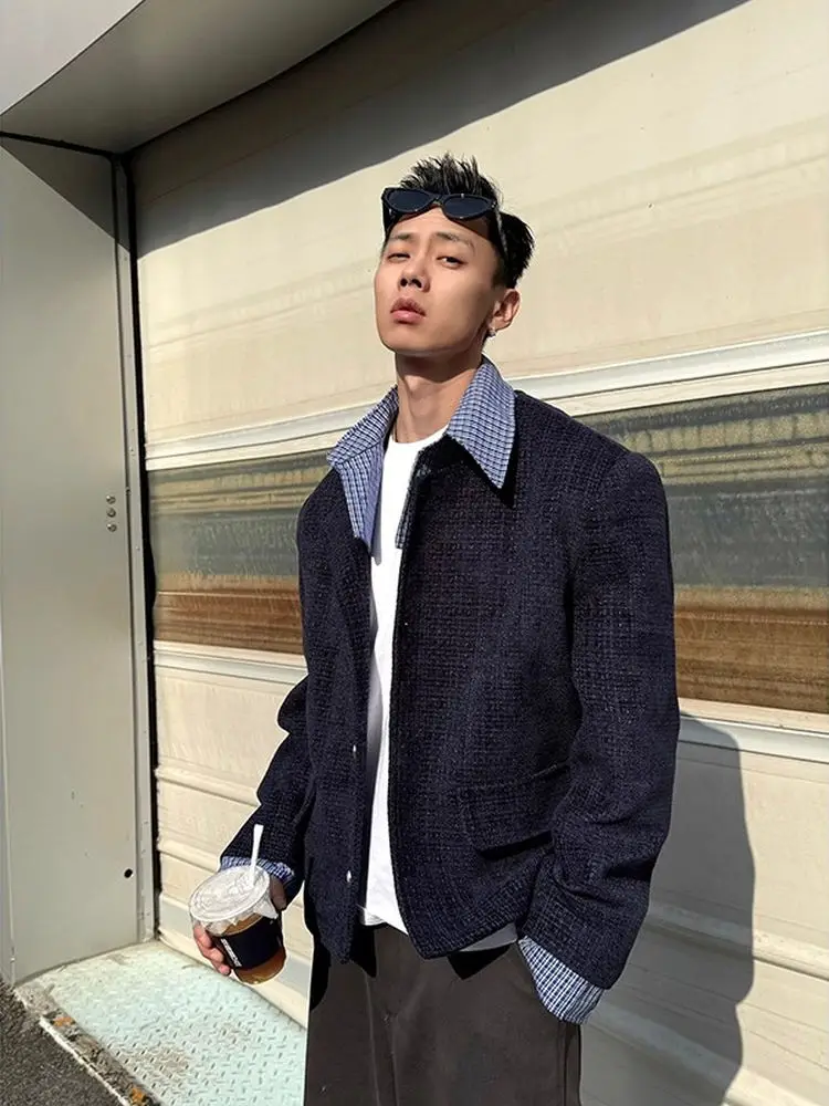 

Ретро-куртка в американском стиле с коротким воротником для мужчин и женщин, корейская куртка в студенческом стиле, высококачественная парная куртка