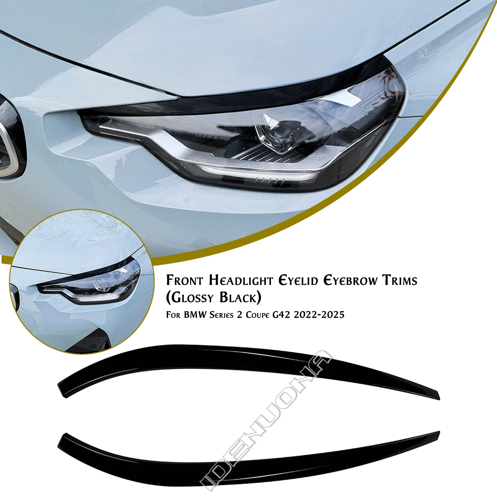 

Накладка на брови, передняя лампа, накладка на веко для BMW 2 серии Coupe G42 2022 2023 2024 2025