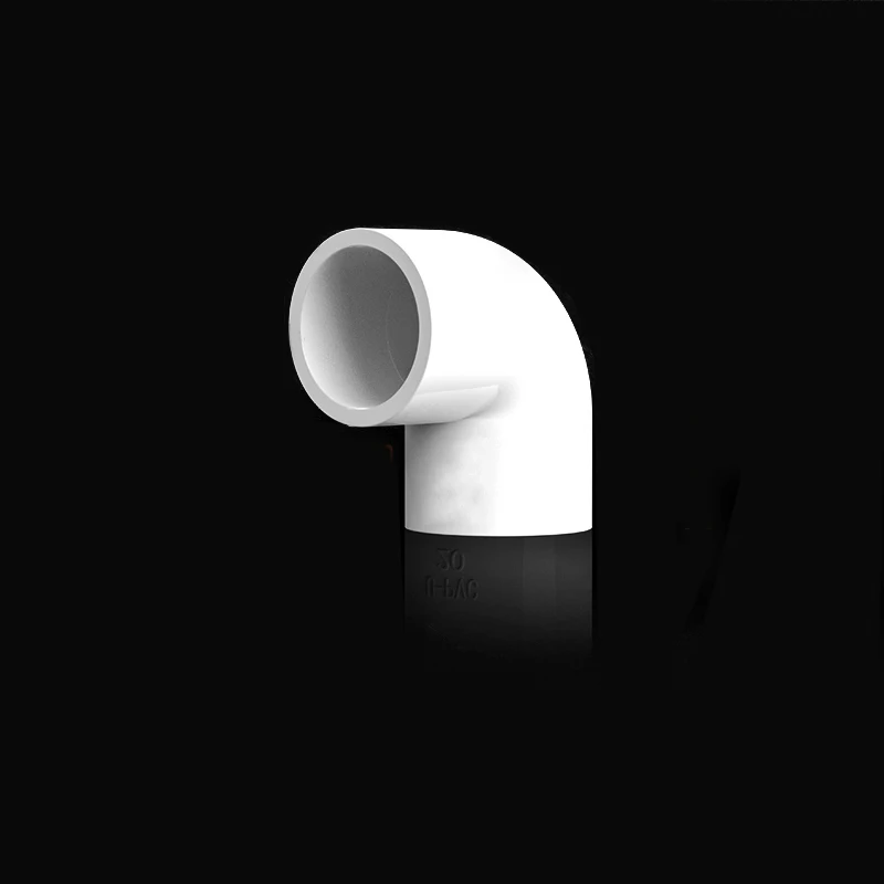 

1-20PCS 20-50mm White PVC Elbow Water Pipe Fittings 90° Water Right Angle Bend Joint Fish Tank Fittings