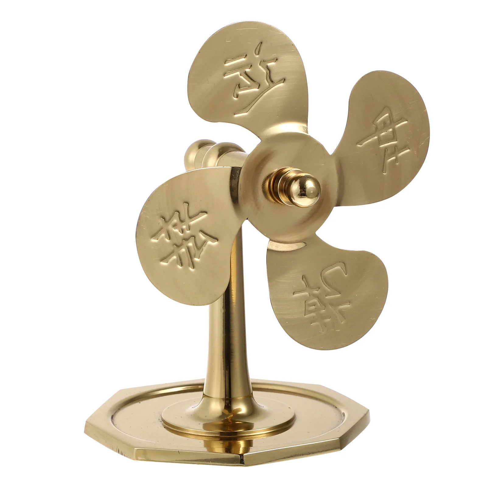 

4 Inch Classic Copper Figurine Windmill Fortune Prosperous Copper Ornaments Fengshui Figurine Buddha Statue Ornament Good Protec