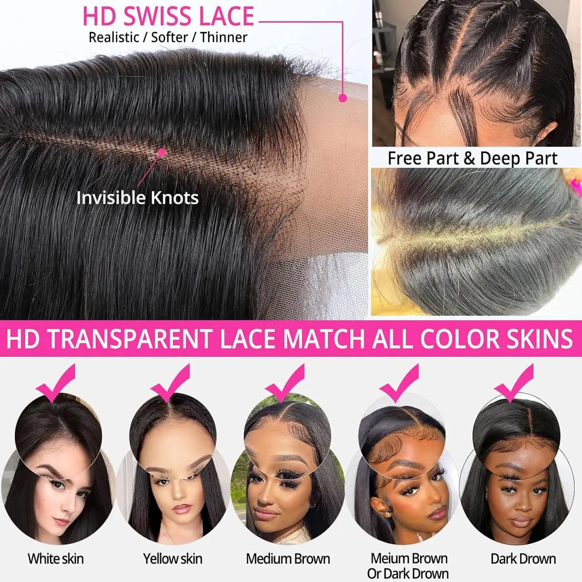 Human Hair Bob Wigs 13X4 Lace Front Wig Short Bone Straight lace Frontal Bob Wig Transparent Lace Wig Black For Women 180% Hair