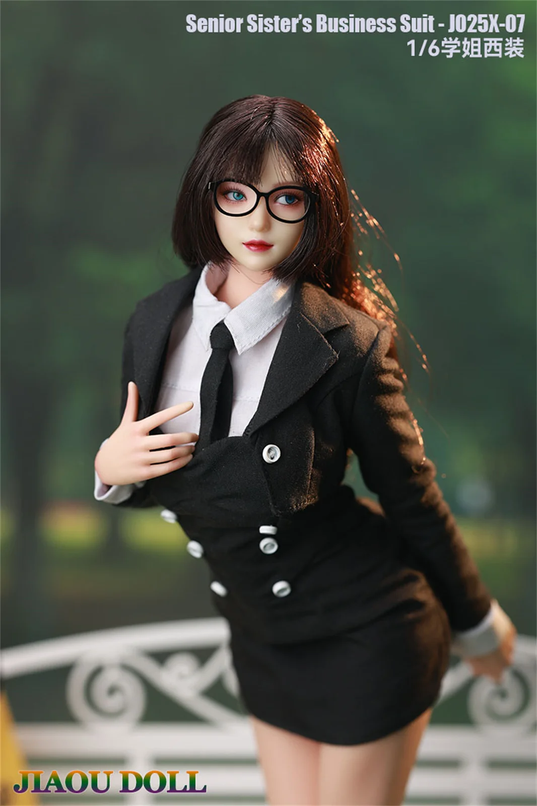 JO25X-07 1/6 Schwarz Business Anzug Hemd Kleidung Fit 12 "Weibliche Figur Körper spielzeug Soldat Kleidung Modell Fit 12'' action Figur Körper