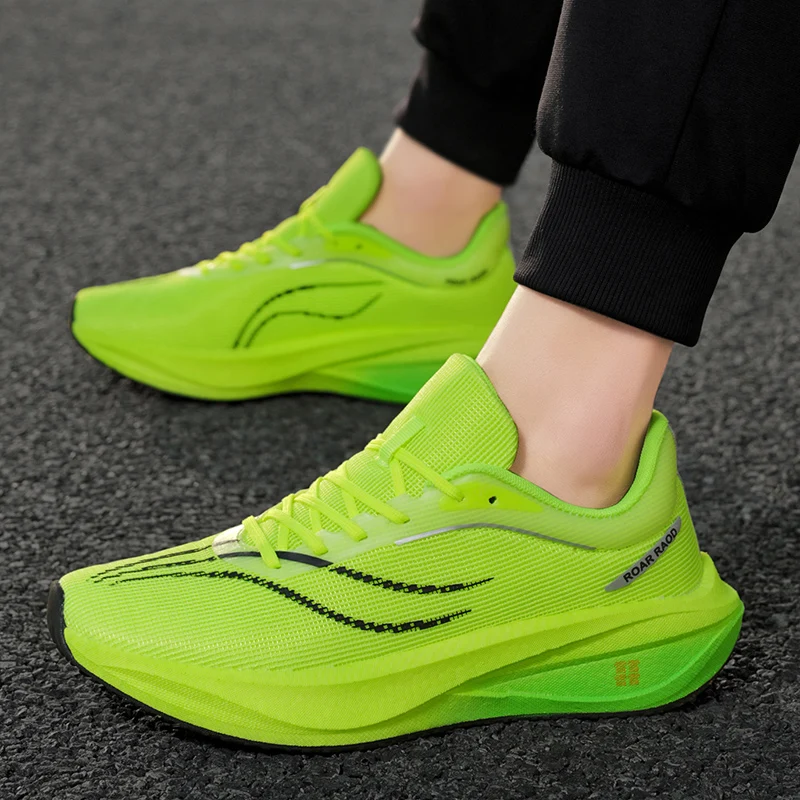 

Men's Shoes Breathable All-match Mesh Shoes Sports Carbon plateShoes Men's All-match Wear-resistant Running Shoes for Men