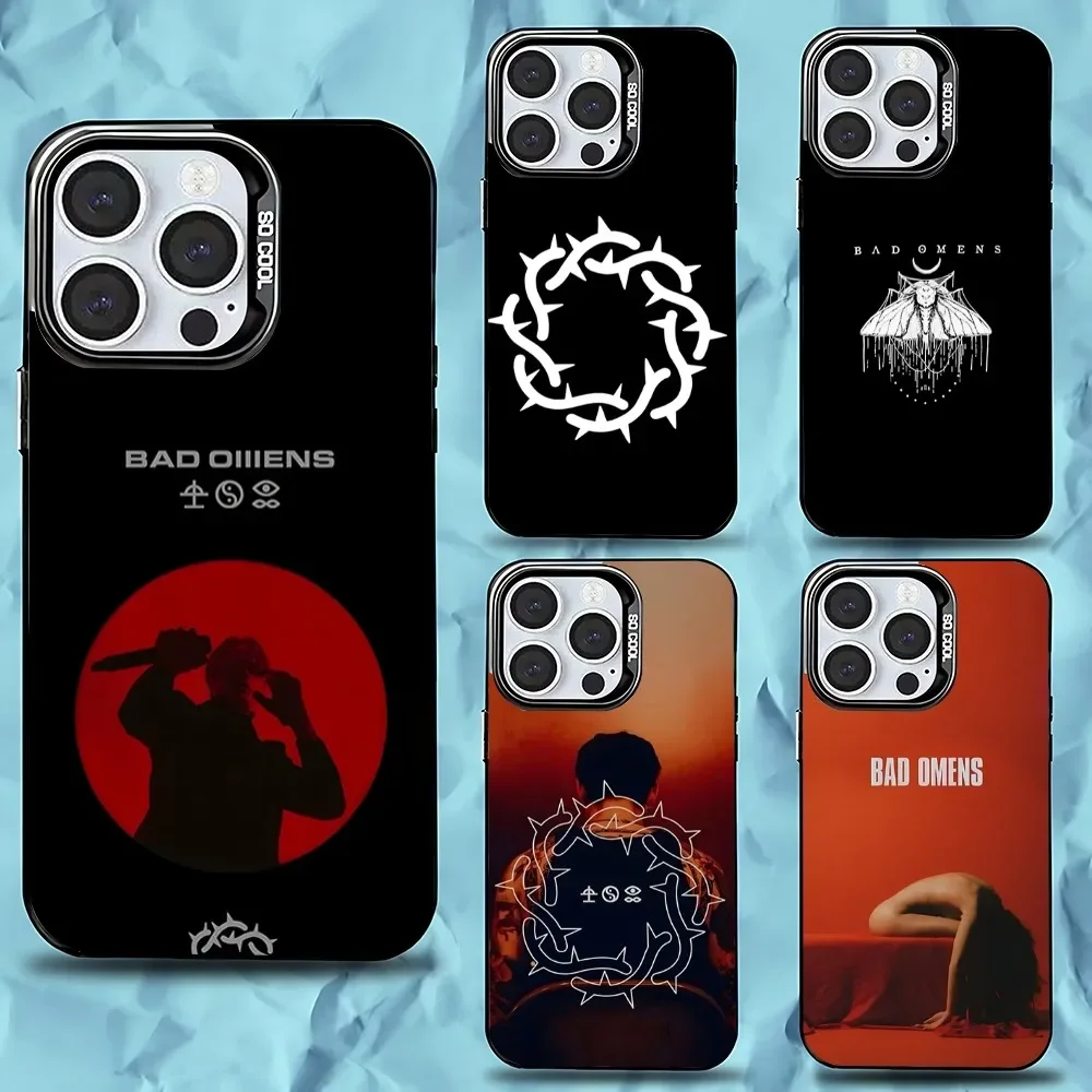 

Band Bad Omens Phone Case For iPhone 16,15,14,13,12,11,Pro,Max,Plus,Mini,XS,SE Anti Fall Black Matte Hard Bumper