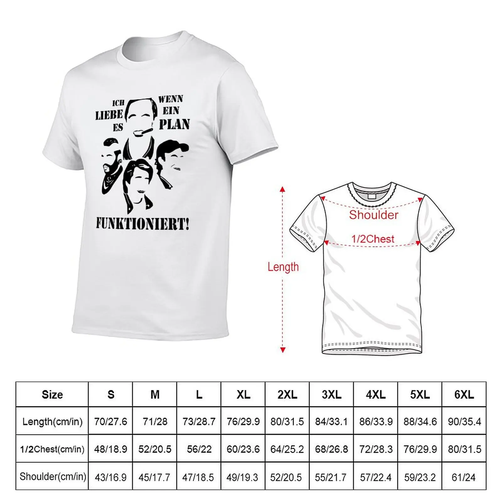 Das A Team - Ich liebe es wenn ein plan funktioniert! T-Shirt Casual Everyday Wear T-Shirt