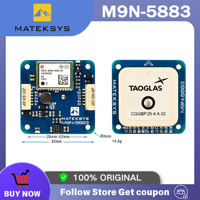 MATEK Mateksys GNSS & Compass M9N-5883 GPS GLONASS Galileo BeiDou QMC5883L 32x32x10mm 14.5g for Long Rang RC FPV Drone