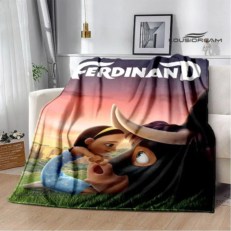 Ferdinand cartoon printed Blanket Warm Blanket Flannel Soft and Comfortable Home Travel Blanket bed linings Birthday Gift