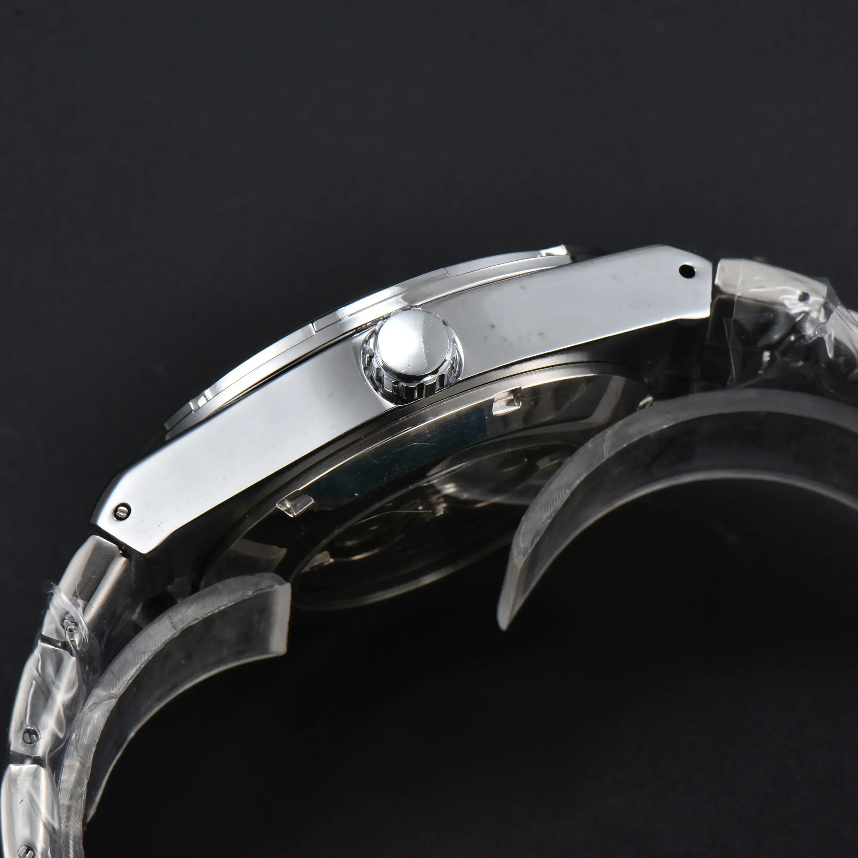 2025 AAA+ Automatic Mechanical Watches Business Casual Stainless Steel Sapphire Water Resistant Men Moon Phase Luminous Watch