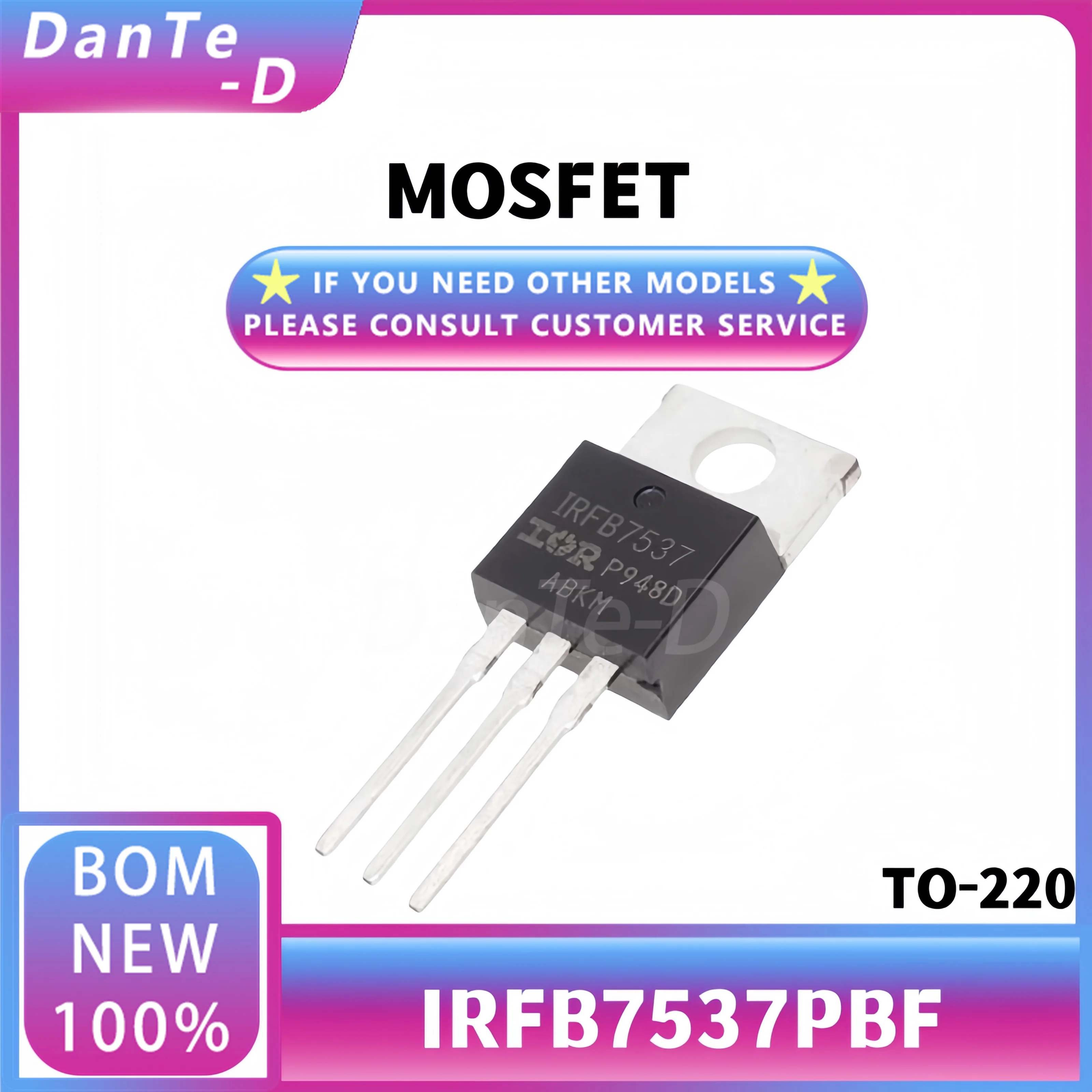 IRFB7537PBF IRFB7537 173A หลอดเอฟเฟ็กต์ฟิลด์60V ถึง-220 MOS ของแท้ใหม่