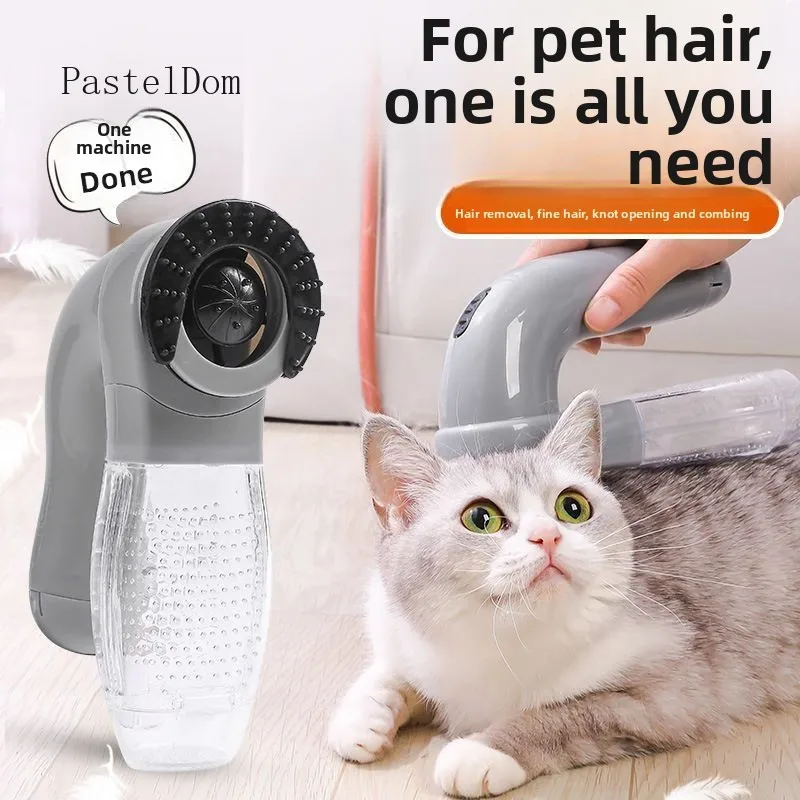 Portable Electric Pet Hair Suction Cleaner, Powerful Vacuum Massager for Hair Removal, Universal for Cats & Dogs